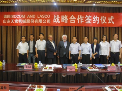 天意機械與德國ISOCOM  AND LASCO簽署戰略合作